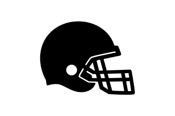 American Football Helmet Icon: Graphics & Crafts Branding Tool