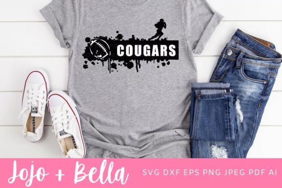 Cougars SVG, Football SVG, Splatter SVG: Graphics & Crafts