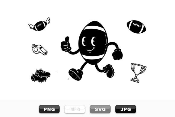 Cute Football Character SVG Pack: Graphics for Crafts