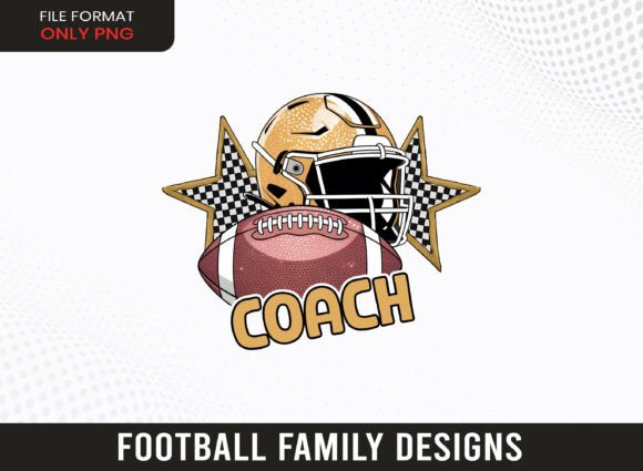 Football Coach Cheer Family PNG: Crafts & Graphics Asset