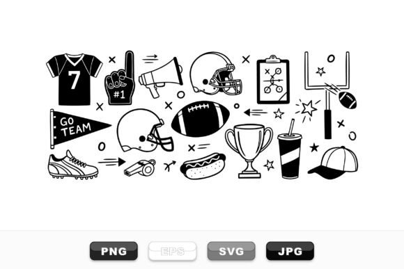 Football Game Icon Clipart Set: A Designer's Review