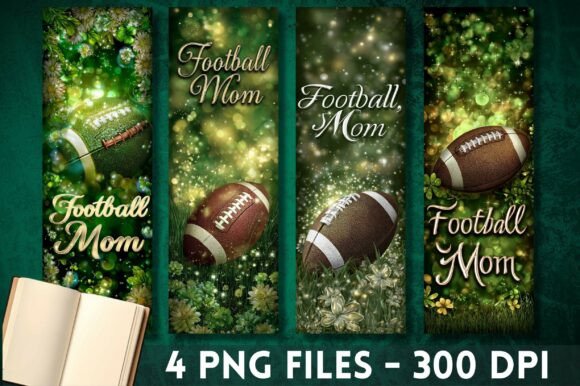 Football Mom Green Glitter Bookmark PNG Graphics & Crafts Review