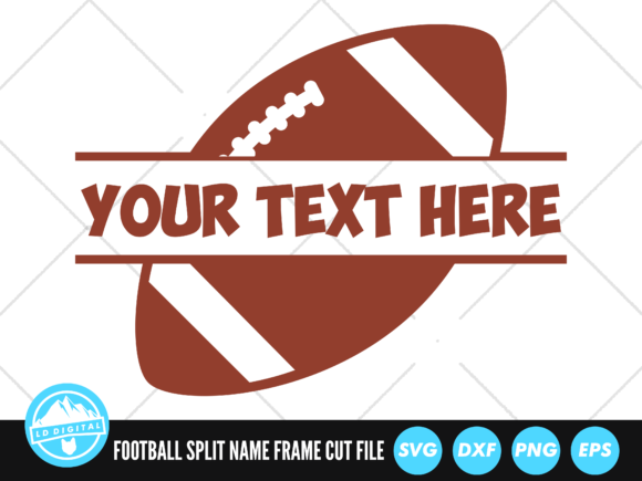 Football Split Name Frame SVG: Graphics & Crafts Review