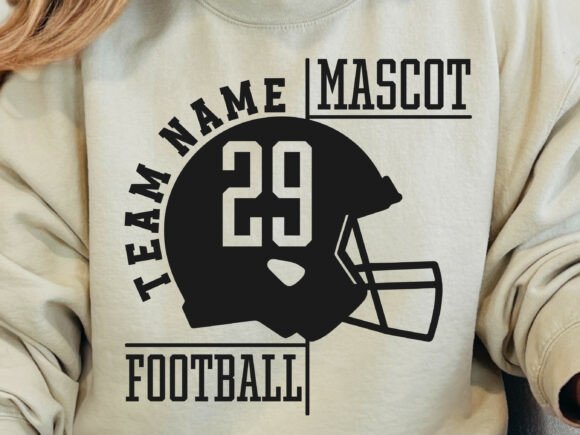 Football Team Template Logo Shirt Svg Graphics for Crafts