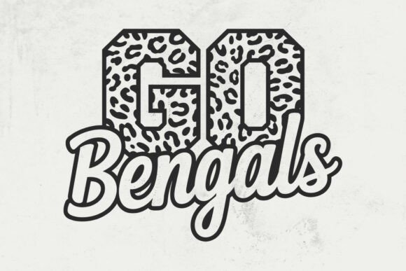 Go Bengals Leopard Graphics for Crafts & Selling