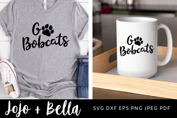 Go Bobcats Svg, Go Football Svg, Bobcats: Graphics & Crafts