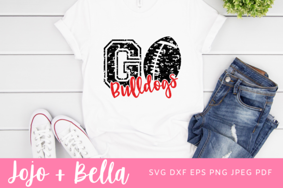 Go Bulldogs SVG & Football Graphics for Crafts