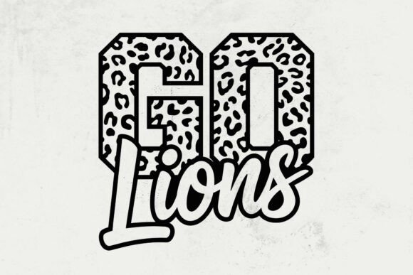 Go Lions Leopard SVG: Football Graphics for Crafts & Selling