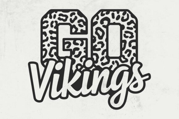 Go Vikings Leopard, Go Vikings Football Graphics & Crafts