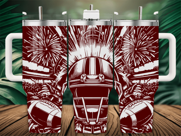 Rustic Football Helmet for Crafts & Graphics