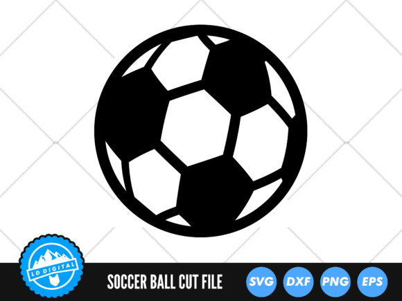Soccer Ball SVG Football SVG: Graphics for Crafts & Content