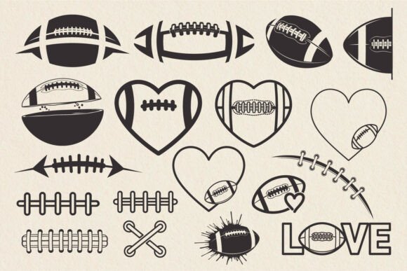 Sports Svg Love Football Clipart Design: Graphics & Crafts Review